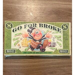 Vintage 1965 Go For Broke Board Game Selchow & Righter Co Retro 60s Gaming